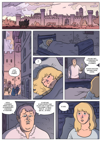 Planche de BD L'amourante